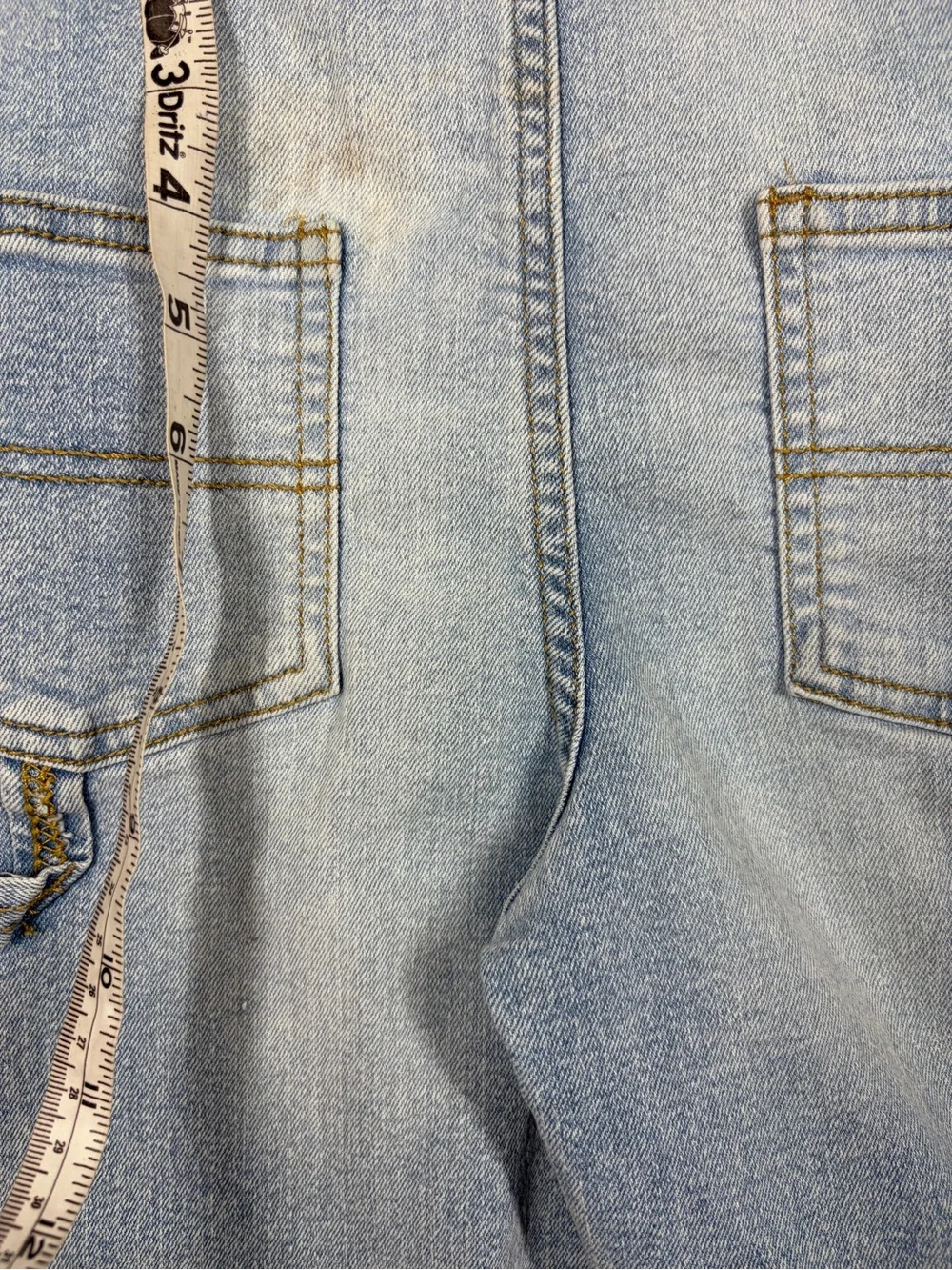 Oshkosh B’gosh Cotton Blend Denim Ligh Blue Jean Overalls Size 3T
